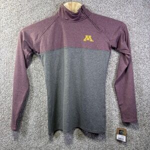 Minnesota Golden Gophers Shirt Womens Small Gray Maroon Football Rivalry Threads
